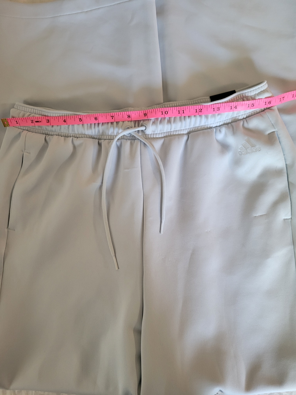 adidas Wide Leg Track Pants in Light Blue - Picture 9 of 14